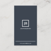 Minimalistisch gepersonaliseerd modern visitekaartje (Voorkant)