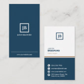 Minimalistisch gepersonaliseerd modern visitekaartje (Voorkant / Achterkant)