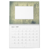 Minimalistisch gepersonaliseerde rustige fotoframe kalender (Mar 2027)