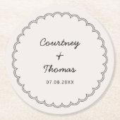 Minimalistisch gescand kader Drink Onderzetters (Voorkant)