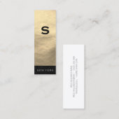 Minimalistisch gestroomlijnd (uitvoerend) mini visitekaartje (Voorkant / Achterkant)