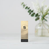 Minimalistisch gestroomlijnd (uitvoerend) mini visitekaartje (Staand voorkant)