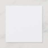 Minimalistisch gewoon modern wit vierkante visitekaartje (Achterkant)