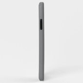 Minimalistisch glanzend metallisch zilvergrijs Case-Mate iPhone case (Achterkant/rechts)