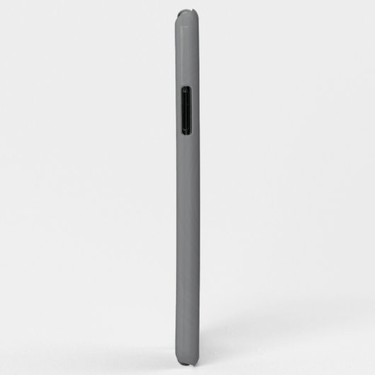 Minimalistisch glanzend metallisch zilvergrijs Case-Mate iPhone case (Achterkant/rechts)
