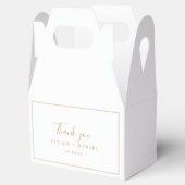 Minimalistisch Gold Hartelijk dank Bedankdoosjes (Geopend)