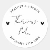 Minimalistisch gooien van Confetti voor mij Ronde Sticker (Voorkant)