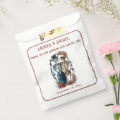 Minimalistisch Gotisch Skelet Wedding Favor Tassen Bedankzakje (Gezegeld)