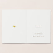 minimalistisch goud folie hart / monogram liefde b folie kaarten (Binnen)