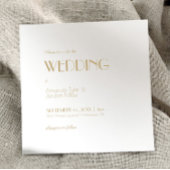 Minimalistisch Goud Modern Vierkant Deco Alles Een Kaart