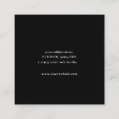 Minimalistisch Goud textuur vierkant visitekaartje (Achterkant)
