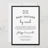 Minimalistisch grafisch Baby shower per post Kaart (Voorkant)