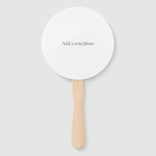 Minimalistisch grafisch monogram - bruiloftsend co handwaaier (Achterkant)