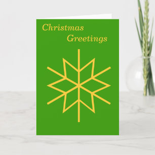 Minimalistisch grafisch ontwerp Gold Star voor Ker Feestdagen Kaart
