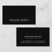 Minimalistisch grafisch ontwerp - zwart design — P Visitekaartje (Voorkant / Achterkant)