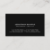 Minimalistisch grafisch ontwerp - zwart design — P Visitekaartje (Achterkant)
