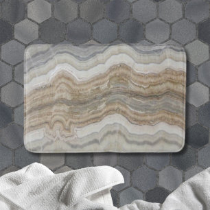 minimalistisch graniet bruine marmer uit scandinav badmat