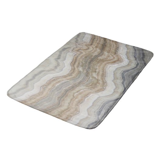 minimalistisch graniet bruine marmer uit scandinav badmat (Gekanteld)