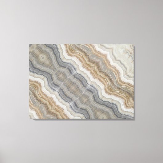 minimalistisch graniet bruine marmer uit scandinav canvas afdruk (Voorkant)