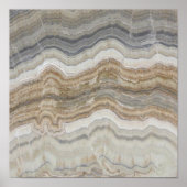 minimalistisch graniet bruine marmer uit scandinav poster (Voorkant)