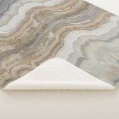 minimalistisch graniet bruine marmer uit scandinav sherpa deken (3/4)