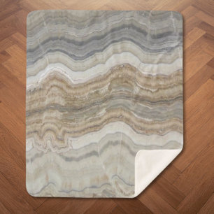 minimalistisch graniet bruine marmer uit scandinav sherpa deken