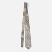 minimalistisch graniet bruine marmer uit scandinav stropdas (Achterkant)