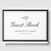 Minimalistisch grensdebiet gastenboek (Voorkant)