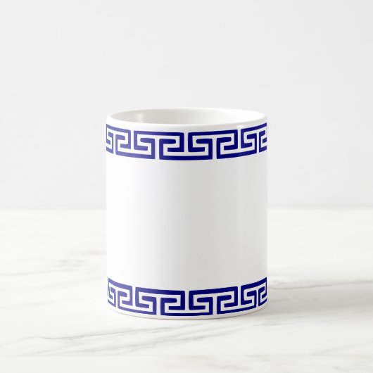 Minimalistisch Grieks patroon III Koffiemok (Center)