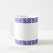 Minimalistisch Grieks patroon  Koffiemok (Voorkant links)