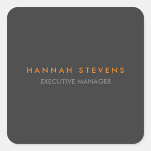 Minimalistisch grijs glanzend vierkante sticker