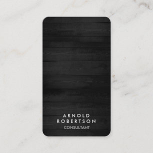 Minimalistisch grijs hout Modern Stijlvol elegant Visitekaartje