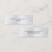 Minimalistisch grijs licht Visitekaartje (Voorkant / Achterkant)