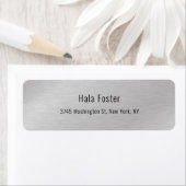 Minimalistisch Grijs Plain Elegant Modern Etiket (Insitu)