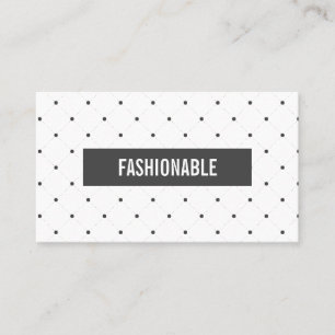 Minimalistisch/grijze balk/plusteken patroon visitekaartje