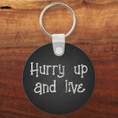 Minimalistisch grijze stoïcijn sleutelhanger (Voorkant)