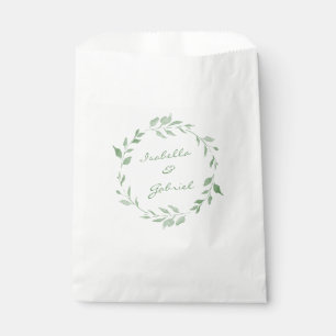 Minimalistisch Groen Botanisch Wreatsaangepast Bedankzakje