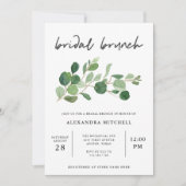 minimalistisch groen | bruidbrunch kaart (Voorkant)