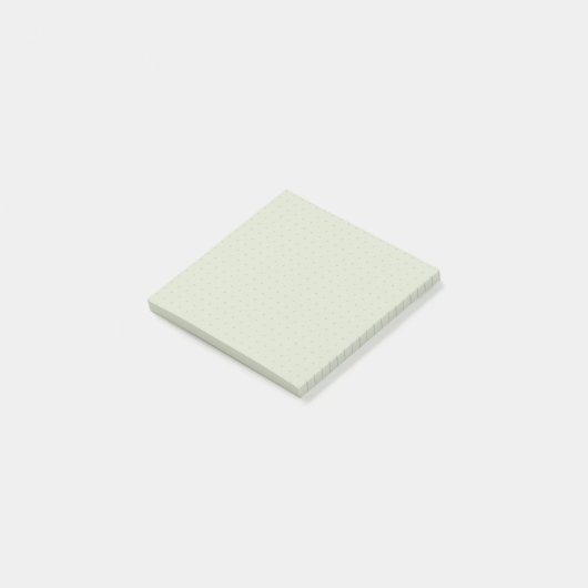 Minimalistisch groen gestippeld post-it® notes (Schuin)