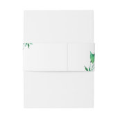 Minimalistisch groen huwelijk uitnodigingen wikkel (Achterkant Voorbeeld)