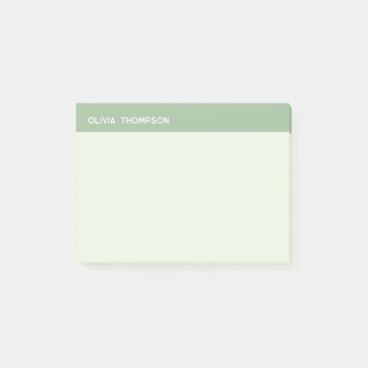 Minimalistisch groen kleverig post-it® notes (Voorkant)