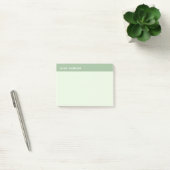 Minimalistisch groen kleverig post-it® notes (Kantoor)