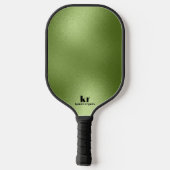 Minimalistisch-groene iriserende textuur pickleball paddle (Achterkant)