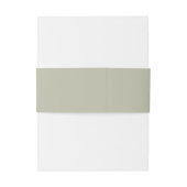 Minimalistisch Groene Sage Monogram Weddenschap Uitnodigingen Wikkel (Achterkant Voorbeeld)