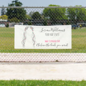 Minimalistisch Haarstylist bruid golvend haar chiq Spandoek (Insitu)