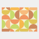Minimalistisch half eeuw halve cirkels patroon inpakpapier vel (Voorkant 3)