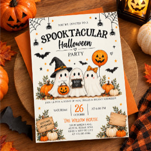 Minimalistisch Halloween-feest Kaart