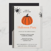 Minimalistisch Halloween feest Kaart (Voorkant / Achterkant)