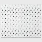 Minimalistisch handgeschilderd boompatroon cadeaupapier (Vlak)