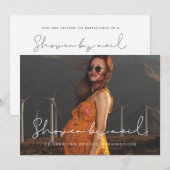 Minimalistisch handgeschreven Baby shower per post Kaart (Voorkant / Achterkant)